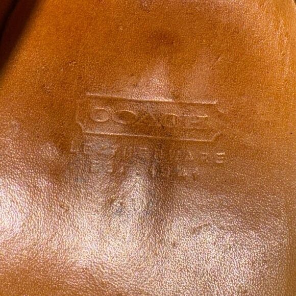 Coach Oxford Shoes Mens 9D‎ Chocolate Brown Suede Office Casual Tie Up Packard - Picture 8 of 9